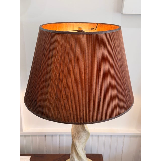 1960s Vintage Organic Ceramic Lamp For Sale - Image 5 of 9