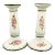 Vintage MCM Hand Painted Taper Candle Holders- Set of 2 For Sale