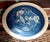 American 11” Ceramic Blue Hummingbird Turn & Burn Pottery Dish For Sale - Image 3 of 3
