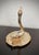 Diminutive Mid 20th-Century Brass Swan on a Dish Ring Holder, Hong Kong For Sale - Image 11 of 17