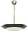 Bauhaus Chrome and Glass Pendant Light, Czechoslovakia, 1930s For Sale