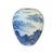 Vintage Chinoiserie Egg Shaped Blue and White Vase 16" H For Sale In New York - Image 6 of 10