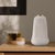 White Christana Concaved Ceramic Vase- Tall For Sale - Image 8 of 9