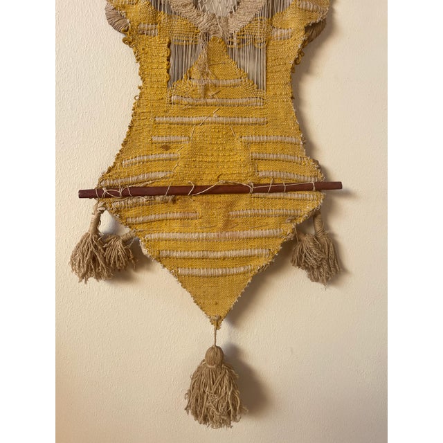 Don Freedman Fiber Wall Art Tapestry Sculpture Signed 1976 Original, 6 Feet Tall For Sale - Image 11 of 12