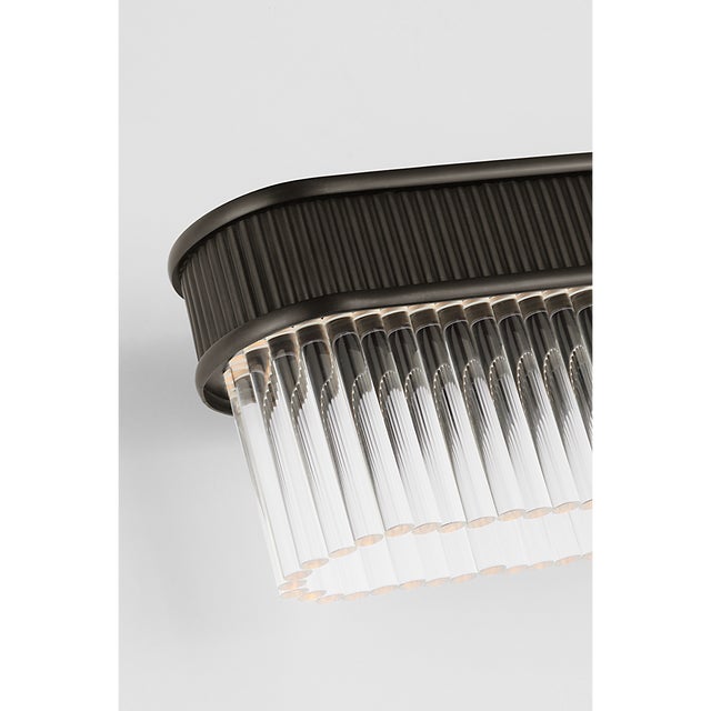 Marie Flanigan for Visual Comfort Signature Menil 24" Linear Sconce in Bronze with Crystal Rods For Sale In Houston - Image 6 of 9