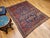 Textile Late 19th Century Caucasian Soumak Rug, Handwoven Allover Geometric, Red & Blue, 5' x 7' For Sale - Image 7 of 17