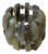 Vintage Boho Gray Lucite Stretch Bracelet For Sale