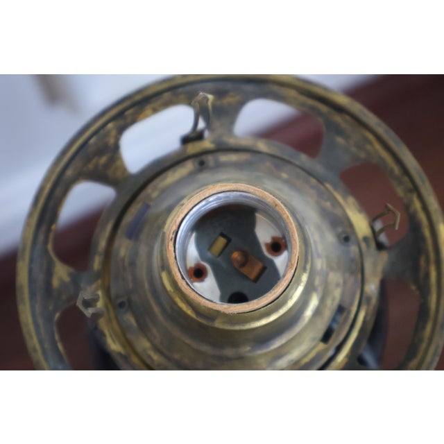 Antique Amethyst Owl & Shield Converted Lamps, Attributed to Boston & Sandwich—Pair For Sale - Image 9 of 18
