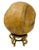 Mid-Century Modern Vintage Early 2000s Solid Teak Root Hand-Carved Decorative 7.5" Sphere For Sale - Image 3 of 9