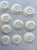 Vintage Homer Laughlin Virgina Rose “Spring Weath” Bread/ Dessert Plates - Set of 10 For Sale - Image 4 of 5