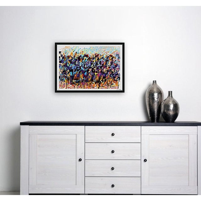 Richard Saint-Amans, Calligraff 6, 2019, Screenprint For Sale - Image 10 of 11