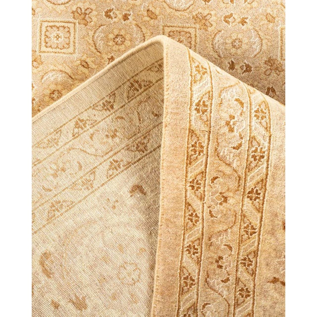 Mogul Hand-Knotted Area Rug - Yellow, 9' 0" x 12' 1" For Sale In New York - Image 6 of 8