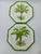 Vintage Italian Palm Tree Plates, a Pair For Sale In Charleston - Image 6 of 7