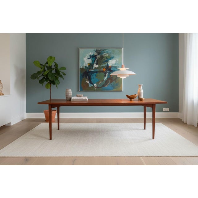 Wood Large Danish Dining Table in Teak from A/S Polexim Co., Denmark, 1960s For Sale - Image 7 of 18