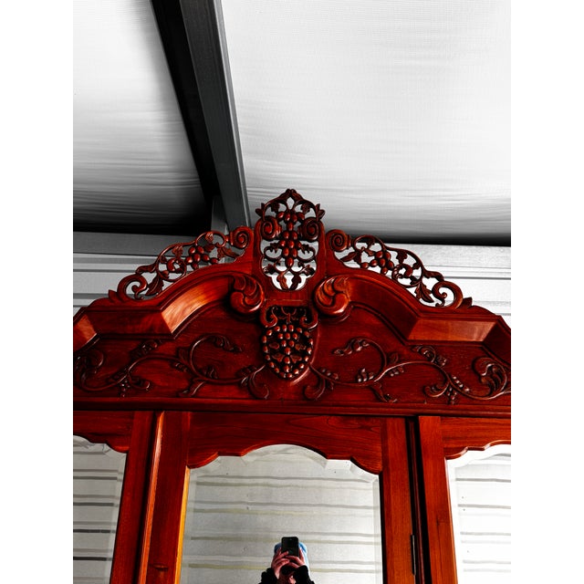 1990s 1990s Antique-Like Chinese Teak Armoire For Sale - Image 5 of 13