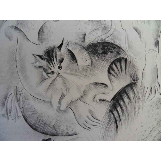 Mily Possoz, Young Girls at the Park, Engraving For Sale - Image 6 of 9