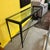 Metal Steel and Beveled Glass Industrial Style Console Table For Sale - Image 7 of 8