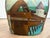 Early 20th Century Vintage Hand-Painted Brass or Metal Cowbell Souvenir For Sale - Image 5 of 10