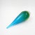 Early 21st Century Art Glass Sculpture in the Shape of a Teardrop in Shades of Blue and Green by Flavio Poli For Sale - Image 5 of 10