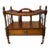 Vintage Mahogany Magazine Rack by Comway’s For Sale