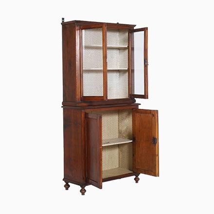 19th Century Pine Country Display Cabinet For Sale - Image 9 of 9