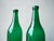 Mid-Century Green Glass Bottle Vases, Bohemia, 1960s, Set of 2 For Sale - Image 4 of 9