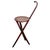 Traditional Late 19th Century Late Victorian Bent Oak Folding Chair W/ Cane Seat by Gebrüder Thonet For Sale - Image 3 of 7