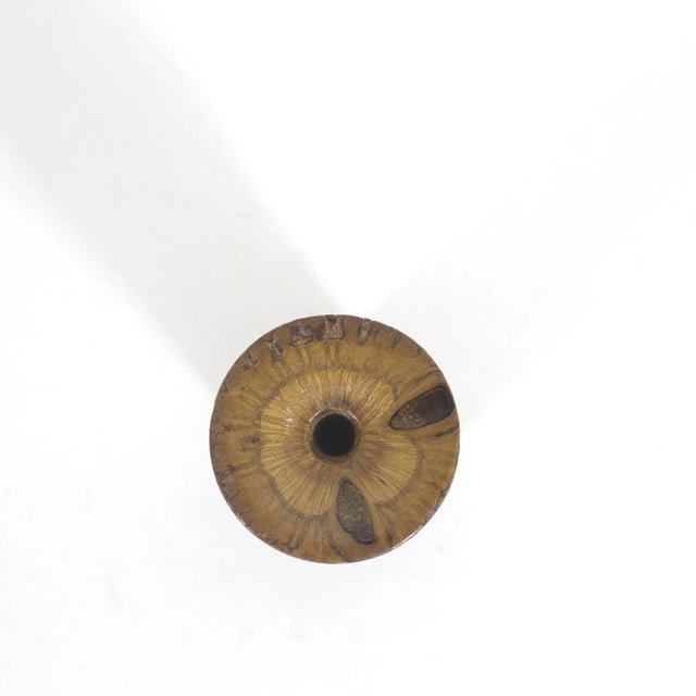 Mid-Century Modern Vintage Banksia Nut Wood Vase Natural Organic For Sale - Image 3 of 7