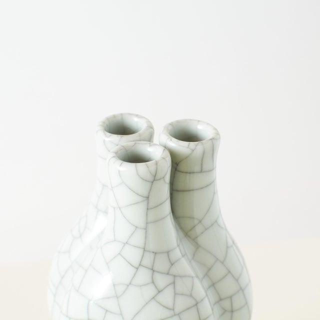 Ge Glazed Triple-Spout Double-Gourd Vase For Sale In San Francisco - Image 6 of 7