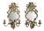 French Wall Candleholders with Mirror, 1880, Set of 2 For Sale