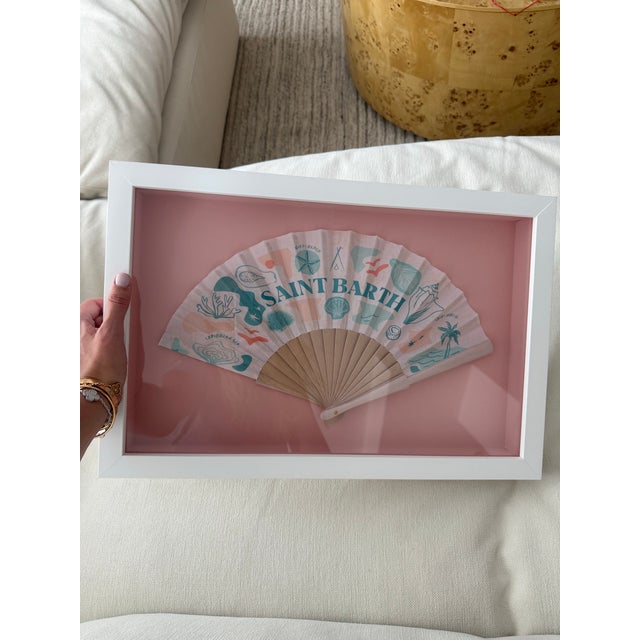 2020s Framed Nikki Beach St. Barth Fan, 2025 For Sale - Image 5 of 6