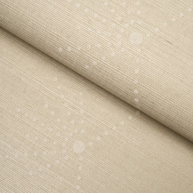 Schumacher SAMPLE - Schumacher Royère Stripe Sisal Wallpaper In Sand For Sale - Image 4 of 4