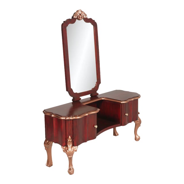 Antique Baroque Style Italian Dressing Table For Sale