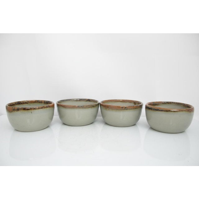 El Palomar Blue Bird Tonala Mexico Ken Edwards Stoneware Pottery Small Bowl Set For Sale - Image 4 of 13