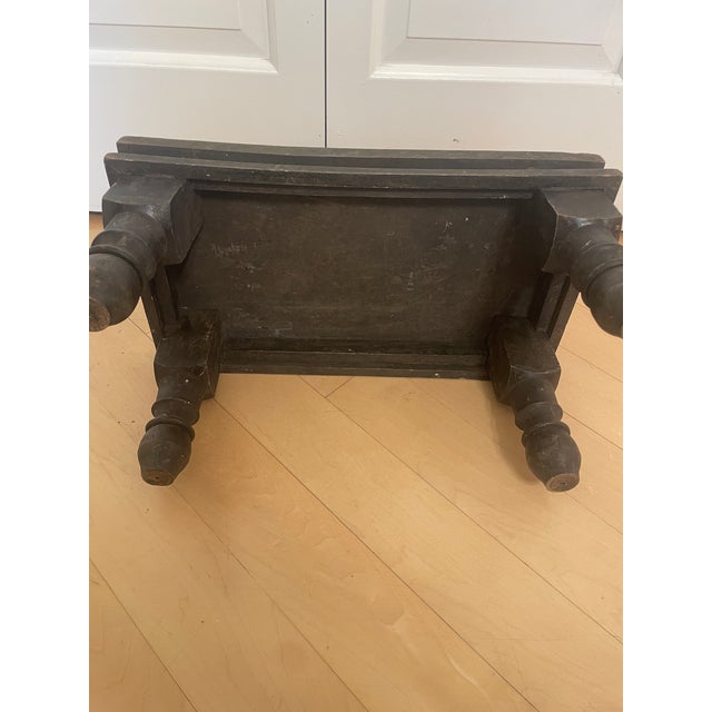 Vintage Primitive Wooden Riser Prayer Stool Small Foot Stool For Sale - Image 9 of 10