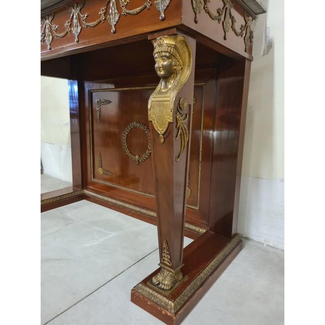Empire Console Table with Retour Degypte Style Mirror For Sale - Image 17 of 18