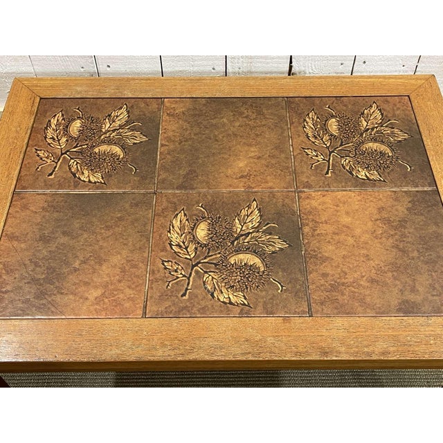 Danish Teak and Tiled Coffee Table, 1970s For Sale - Image 6 of 9