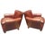 Epitome of classic British tailoring with a pair of George Smith style leather club chairs by Superb Creations. Crafted...