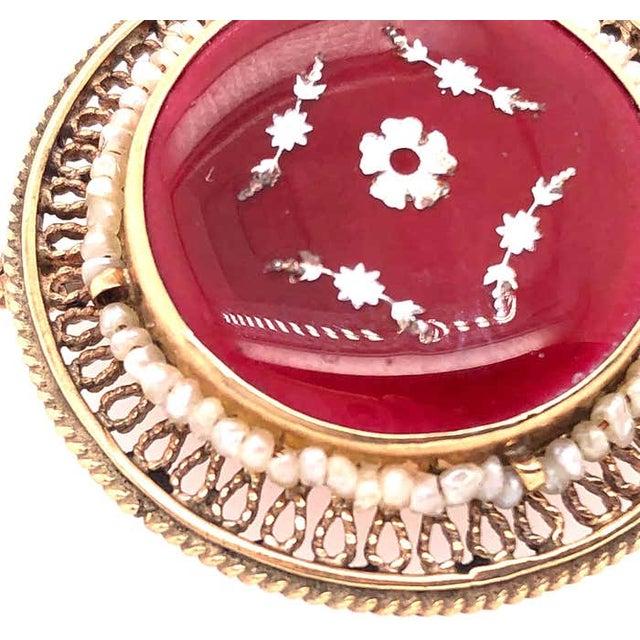 2010s 14 Karat Contemporary Brooch and Pendant With Pearls For Sale - Image 5 of 8