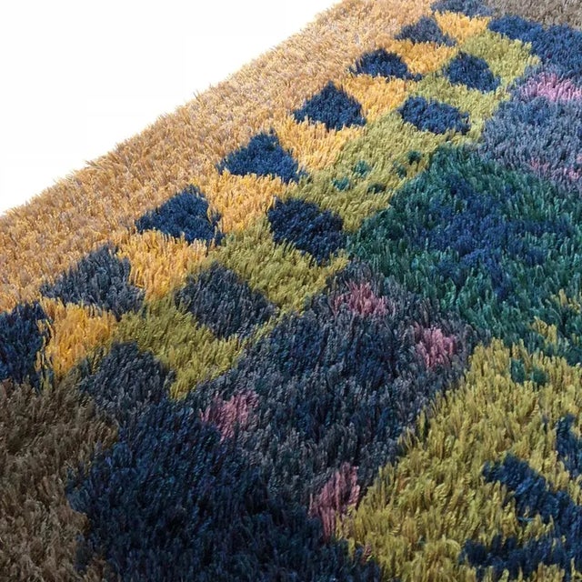 Extra Large Scandinavian Rya Rug by Arne Lindaas for Sellgren As For Sale - Image 13 of 18