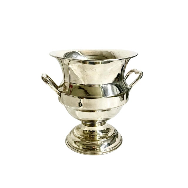 Vintage French Besserat De Bellefon Silver Plate Champagne Ice Bucket For Sale - Image 6 of 14