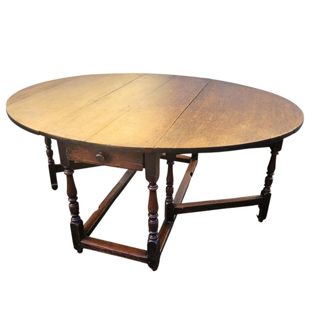 Gateleg Table in Oak, 1800s For Sale - Image 17 of 17