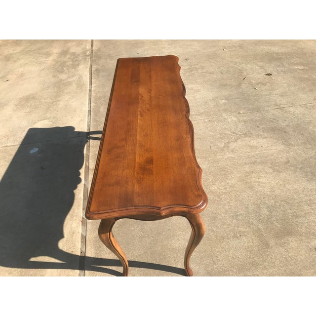 Vintage French Country Ethan Allen Sofa Table Chairish