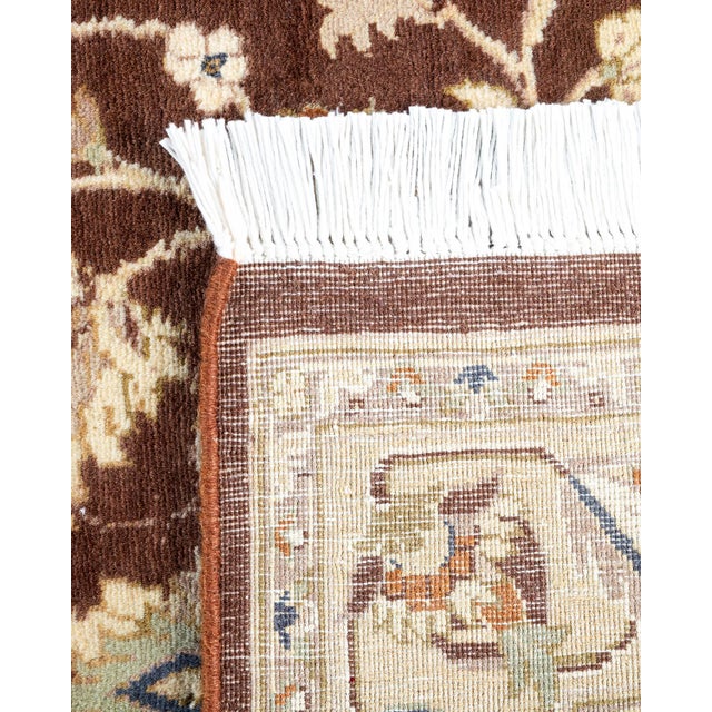 2000 - 2009 Mogul, One-of-a-Kind Hand-Knotted Area Rug - Brown, 3' 1" x 5' 2" For Sale - Image 5 of 8