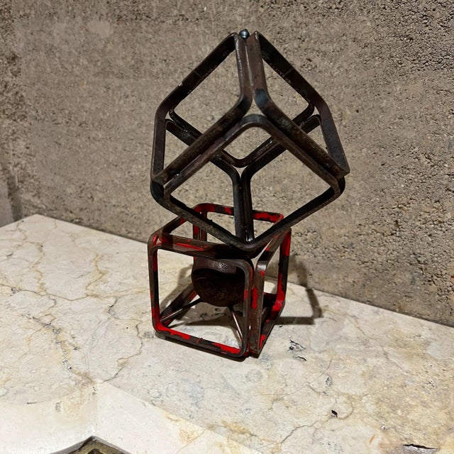 Metal Cube Mini Art Sculpture For Sale In San Diego - Image 6 of 7