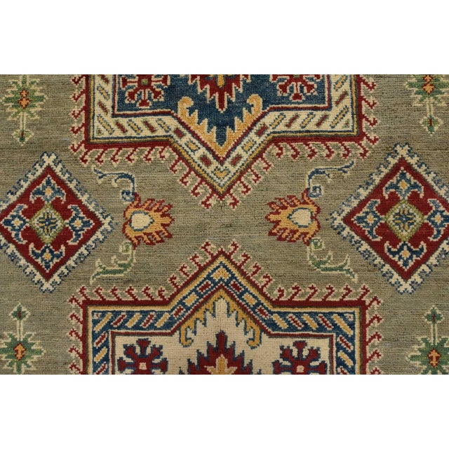 Kazak Rug 10′ X 16’3” Gray Wool Traditional Hand-Knotted Oriental Carpet For Sale - Image 10 of 15