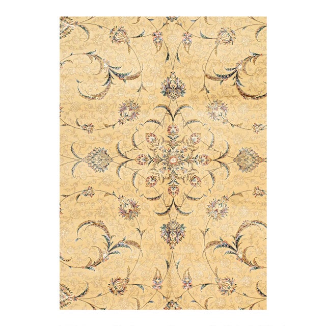 Viscose on a cotton foundation with a medallion This rug has a dense, soft pile, and excellent quality, to ensure that you...