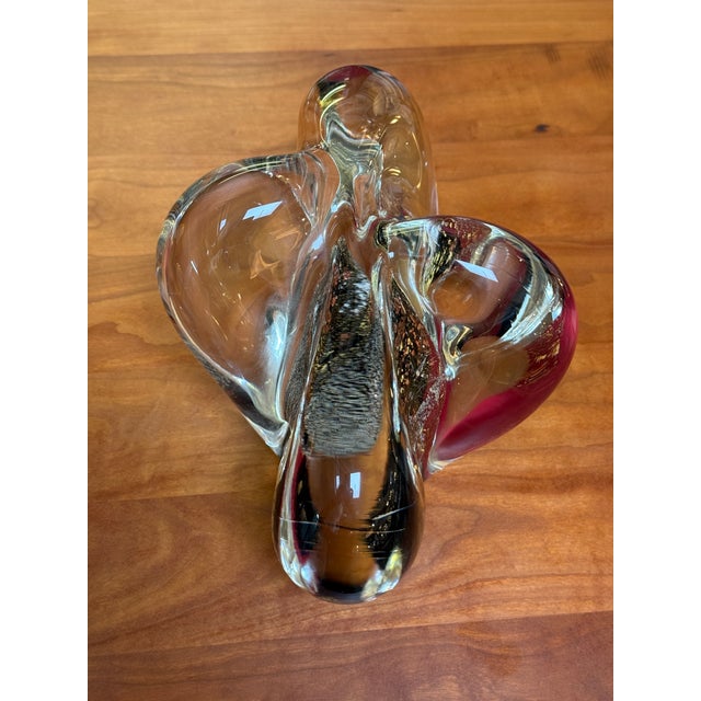 Micheal Nourot Abstract Art Glass Sculpture, Signed For Sale - Image 4 of 11