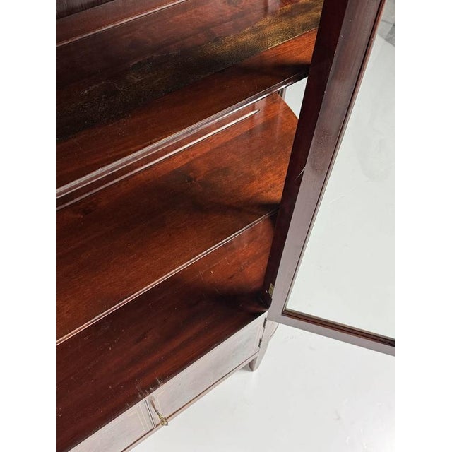 Glass American Mahogany Display Case, 1920-1940 For Sale - Image 7 of 18
