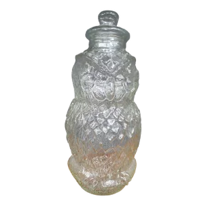 "The Wise Old Owl" Vintage Jar With Lid
